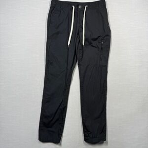 Vuori Womens Small Ripstop Pants Charcoal Gray Organic Cotton Blend VW401